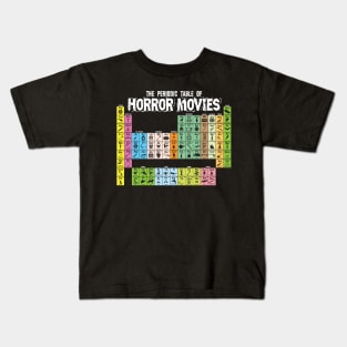 The Periodic Table of Horror Movies Kids T-Shirt